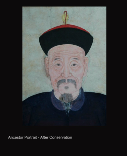 Ancestor Portrait - After conservation treatment